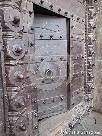 Entrance to the mysterious Shaniwar Wada Stock Photo