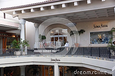 Entrance to Neiman Marcus at the Ala Moana Center Editorial Stock Photo