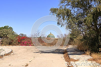 Entrance to Prophet Job`s Tomb in the north of Salalah, Dhofar, Oman; Nabi Ayub a.s Tomb Stock Photo