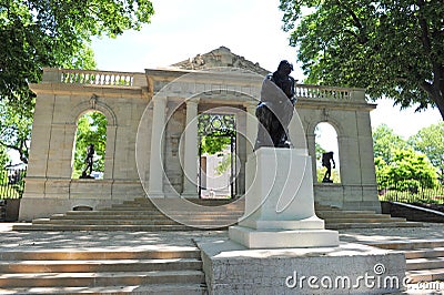 Entrance to Rodin Museum Editorial Stock Photo