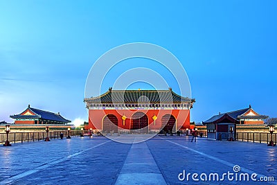 Entrance to Temple of Heaven, Beijing, China Stock Photo