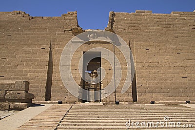 The entrance to the Temple of Kalabsha Stock Photo