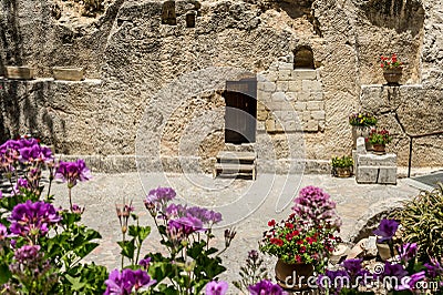 The Garden Tomb in Jerusalem, Israel Stock Photo