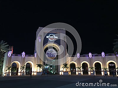Entrance to Universal Studios, Orlando, FL Editorial Stock Photo