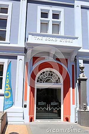 Entrance to Wellington Museum The Bond Store Editorial Stock Photo