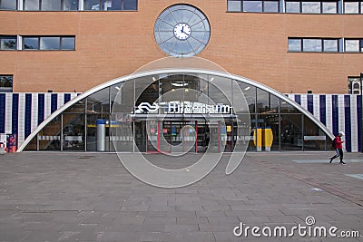 Entrance Train Station At Bilthoven The Netherlands 22-10-2020 Editorial Stock Photo