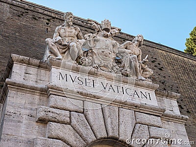 Entrance - Vatican Museum Editorial Stock Photo