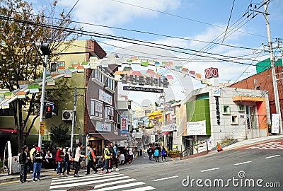 Gamcheon culture village, Busan, South Korea Editorial Stock Photo
