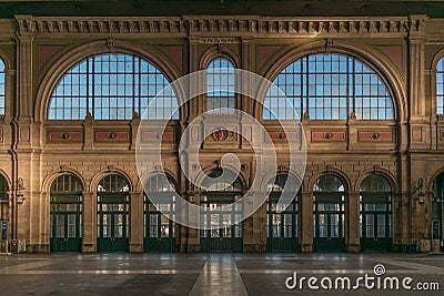 Entrance of Zurich Central Station Editorial Stock Photo