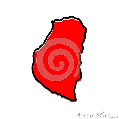 Entre state map in vector form. Argentina country state Stock Photo