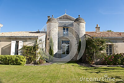 Chateau and winery Cordeillan-Bages, Pauillac, Bordeaux, France Stock Photo