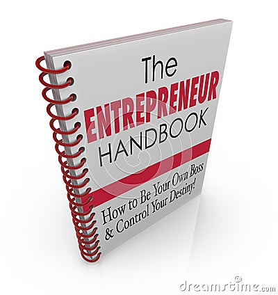 Entrepreneur Handbook Learn Advice Skills Stock Photo