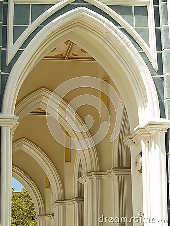 Entry arch Stock Photo