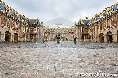 Entry Courtyard at Versailles Palace Editorial Stock Photo