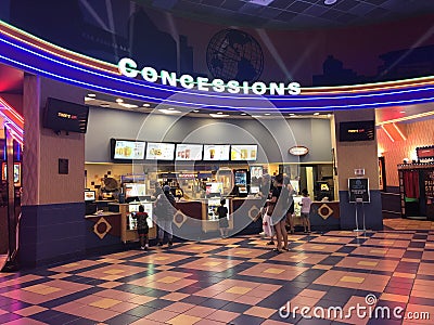 REGAL CINEMAS at the Queens. Editorial Stock Photo