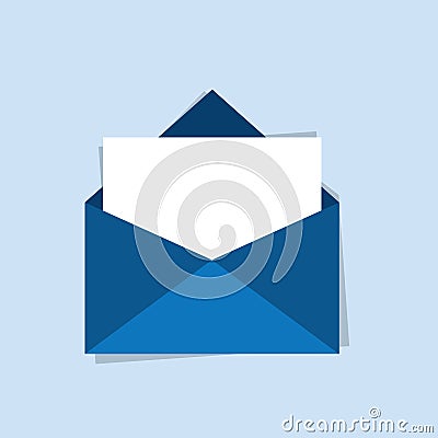 Envelope Blank Letter Icon Vector Illustration
