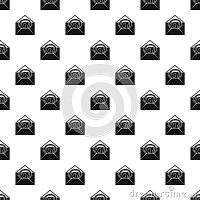 Envelope with email sign pattern vector Vector Illustration