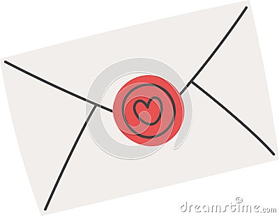 Envelope Love Letter Vector Illustration