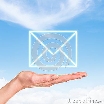 Envelope Mail icon Cartoon Illustration