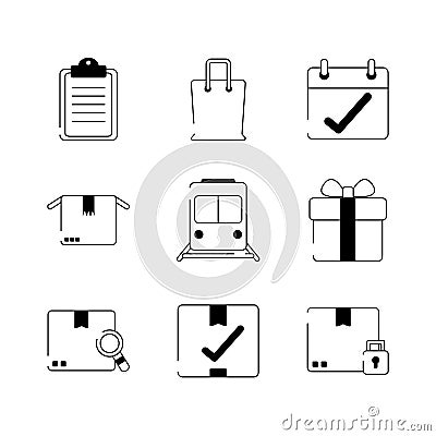 Envelope mail letter security padlock unlock line style icon Vector Illustration