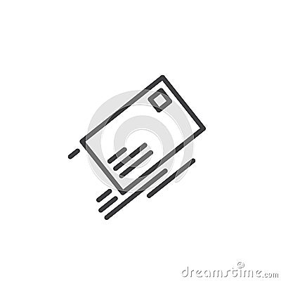 Envelope mail line icon Vector Illustration
