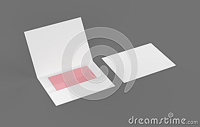 Envelope Mock up Cartoon Illustration