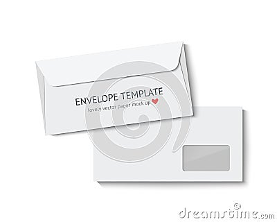 Envelope mock up Vector Illustration