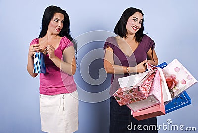 Envious woman Stock Photo