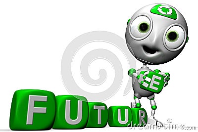 Envirobot and a Greener future Stock Photo