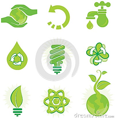 Enviromental set Vector Illustration