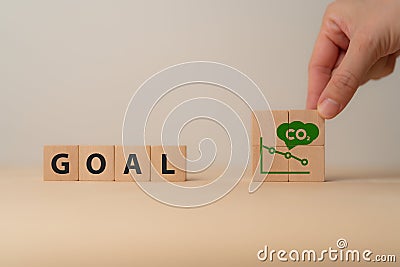 Enviromentally sustainable business goal concept. Stock Photo