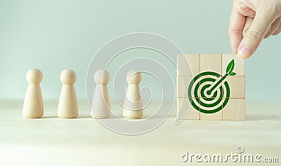 Enviromentally sustainable company target. Carbon neutral and net zero concept. Reducing carbon footprint. Stock Photo