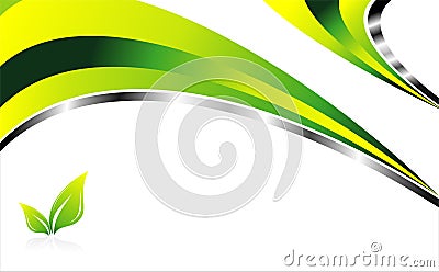 Environment Green background Vector Illustration