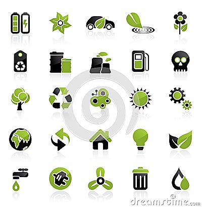 Environment icon set Vector Illustration