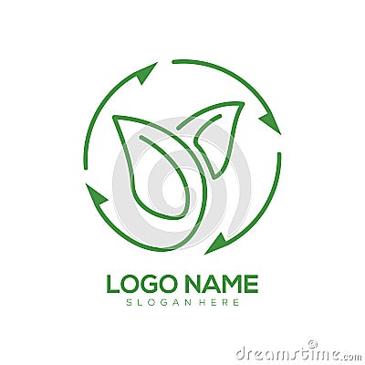 Environment logo and icon design Vector Illustration