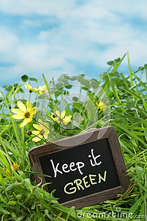 Environment message Stock Photo