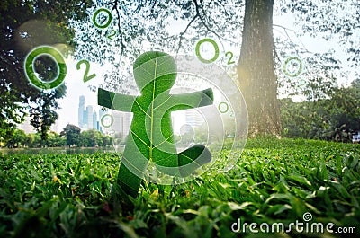 Environment to fresh air concept. Stock Photo