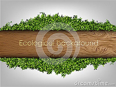 Environmental background of the banner Vector Illustration