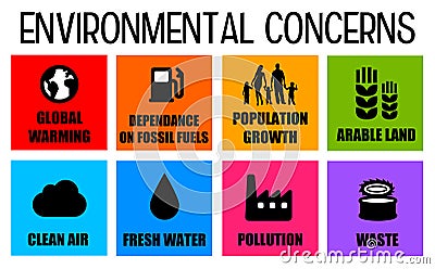 Environmental concerns Stock Photo