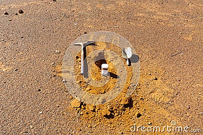 Soil Sampling Stock Photo