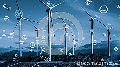 Environmental conservation technology and approaching global sustainable ESG Stock Photo