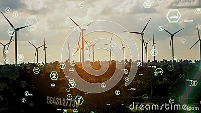 Environmental conservation technology and approaching global sustainable ESG Stock Photo