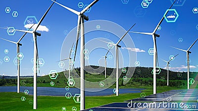 Environmental conservation technology and approaching global sustainable ESG Stock Photo