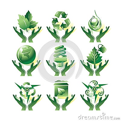 Environmental icons Vector Illustration