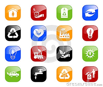 Environmental icons - color series Vector Illustration