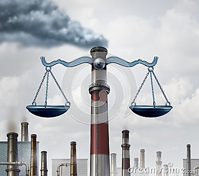 Environmental Law Cartoon Illustration