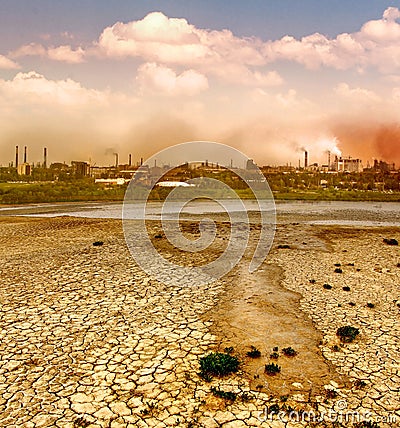 Environmental pollution Stock Photo