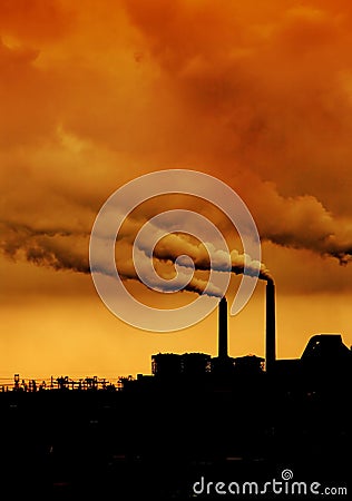 Environmental pollution Stock Photo