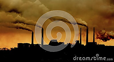 Environmental pollution Stock Photo