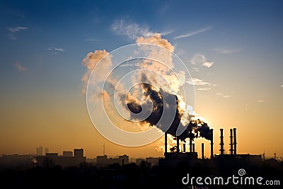 Environmental pollution Stock Photo